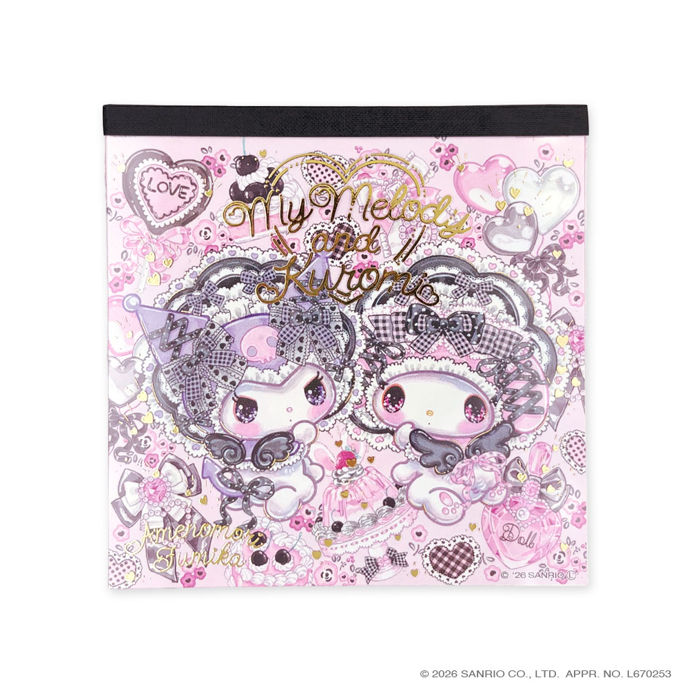 サンリオキャラクターズ×飴ノ森ふみかメモパッド　【海外販売不可商品】
