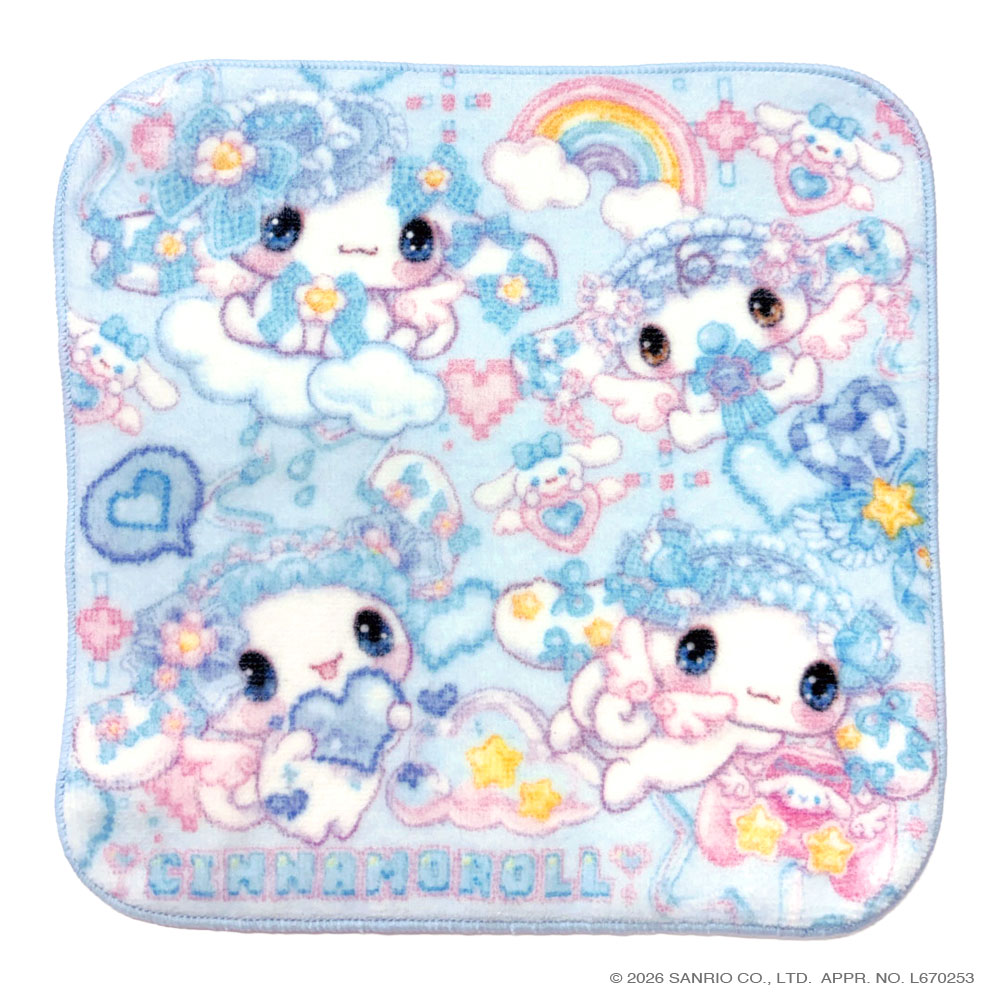 サンリオキャラクターズ×飴ノ森ふみか ハンドタオル　【海外販売不可商品】