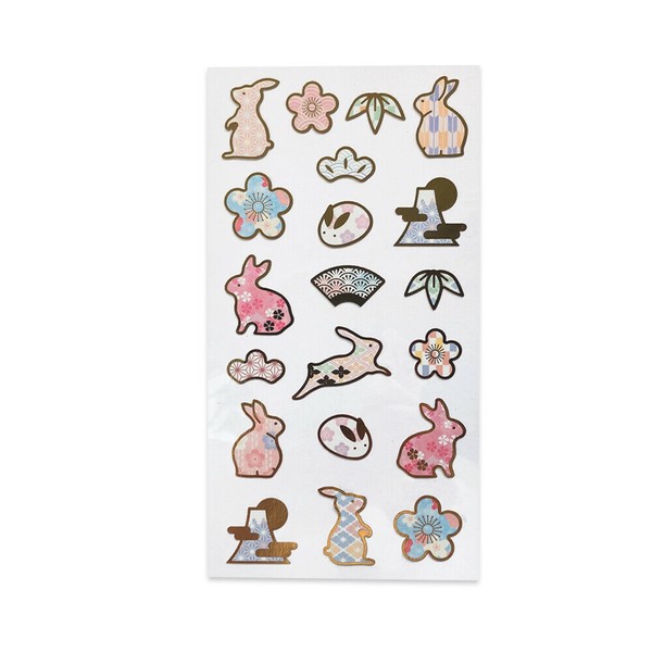 どうぶつ和柄シール