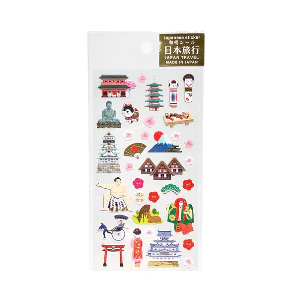 日本の伝統シリーズ　和柄シール