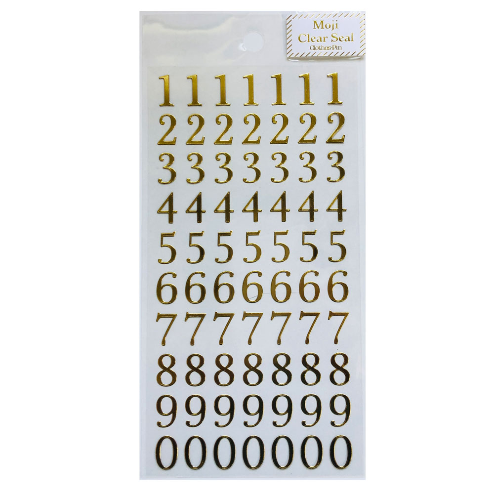 金箔文字シール