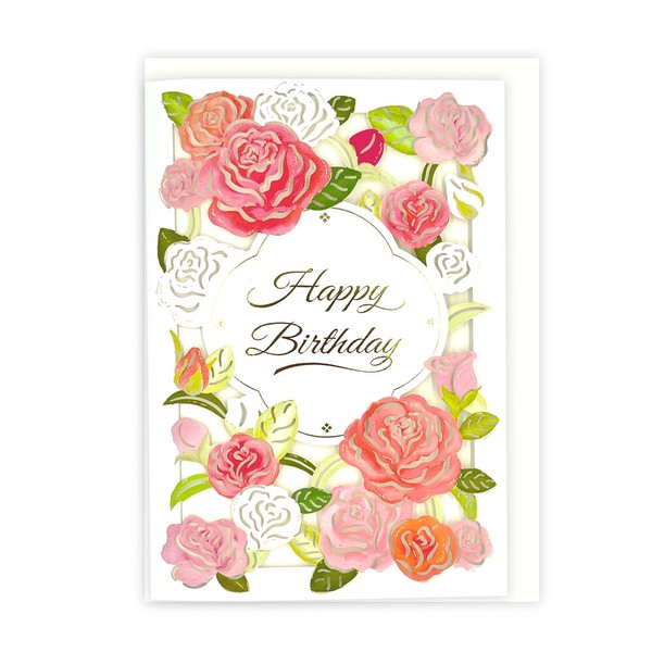 レーザーカット誕生日カード