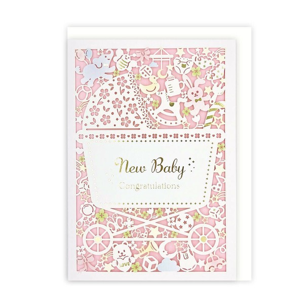 レーザーカットベビーカード