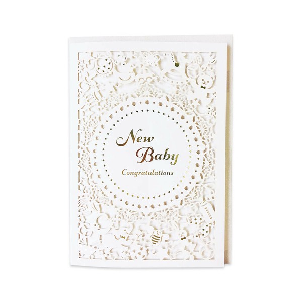 レーザーカットベビーカード