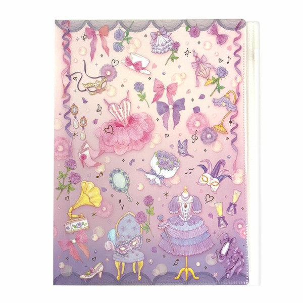 たけいみきシリーズ　ジッパー付6ポケットクリアファイル（A4サイズ）【中国（香港・マカオ含）・台湾・タイ・ベトナム・シンガポール・インドネシア・マレーシア販売不可商品】