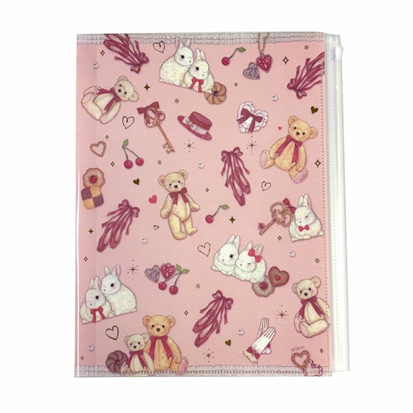 たけいみきシリーズ　ジッパー付6ポケットクリアファイル（A4サイズ）【中国（香港・マカオ含）・台湾・タイ・ベトナム・シンガポール・インドネシア・マレーシア販売不可商品】