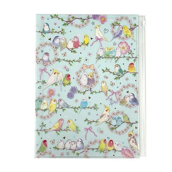 たけいみきシリーズ　ジッパー付6ポケットクリアファイル（A4サイズ）【中国（香港・マカオ含）・台湾・タイ・ベトナム・シンガポール・インドネシア・マレーシア販売不可商品】