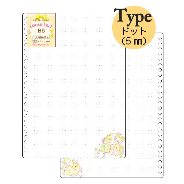たけいみきシリーズ　ルーズリーフ（B5サイズ）【中国（香港・マカオ含）・台湾・タイ・ベトナム・シンガポール・インドネシア・マレーシア販売不可商品】
