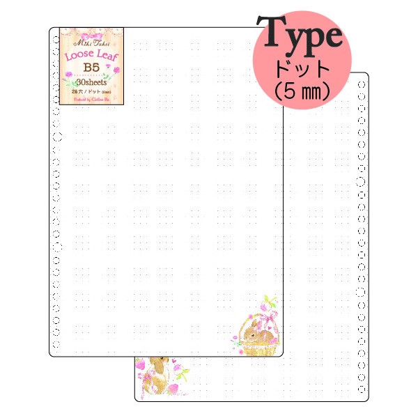 たけいみきシリーズ　ルーズリーフ（B5サイズ）【中国（香港・マカオ含）・台湾・タイ・ベトナム・シンガポール・インドネシア・マレーシア販売不可商品】