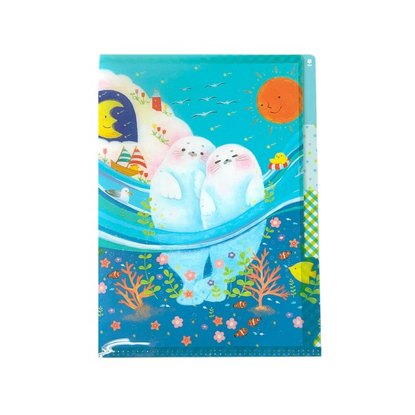 吉田麻乃シリーズ　3ポケットクリアファイルA5